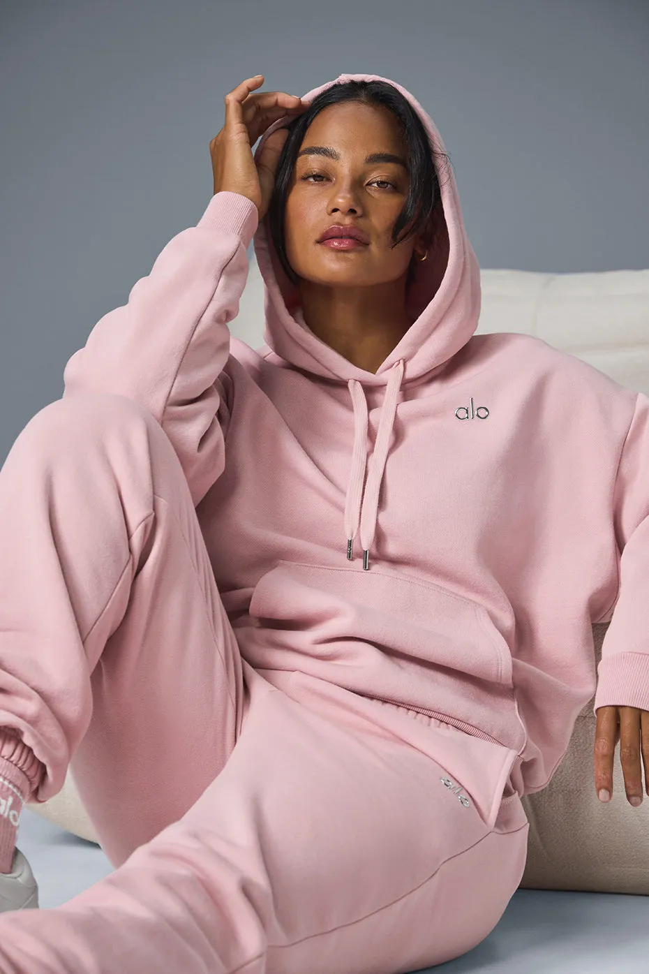 Accolade Hoodie - Ballet Pink sold by Alo Yoga