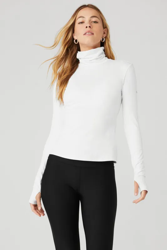 Alosoft Protection Turtleneck - White sold by Alo Yoga