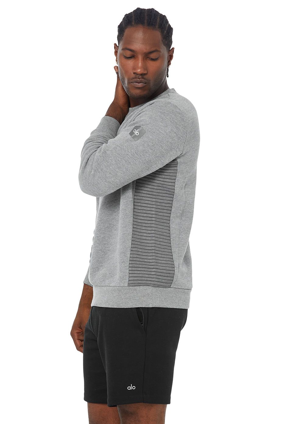 Ridge Crew - Grey Heather sold by Alo Yoga product image thumbnail 3
