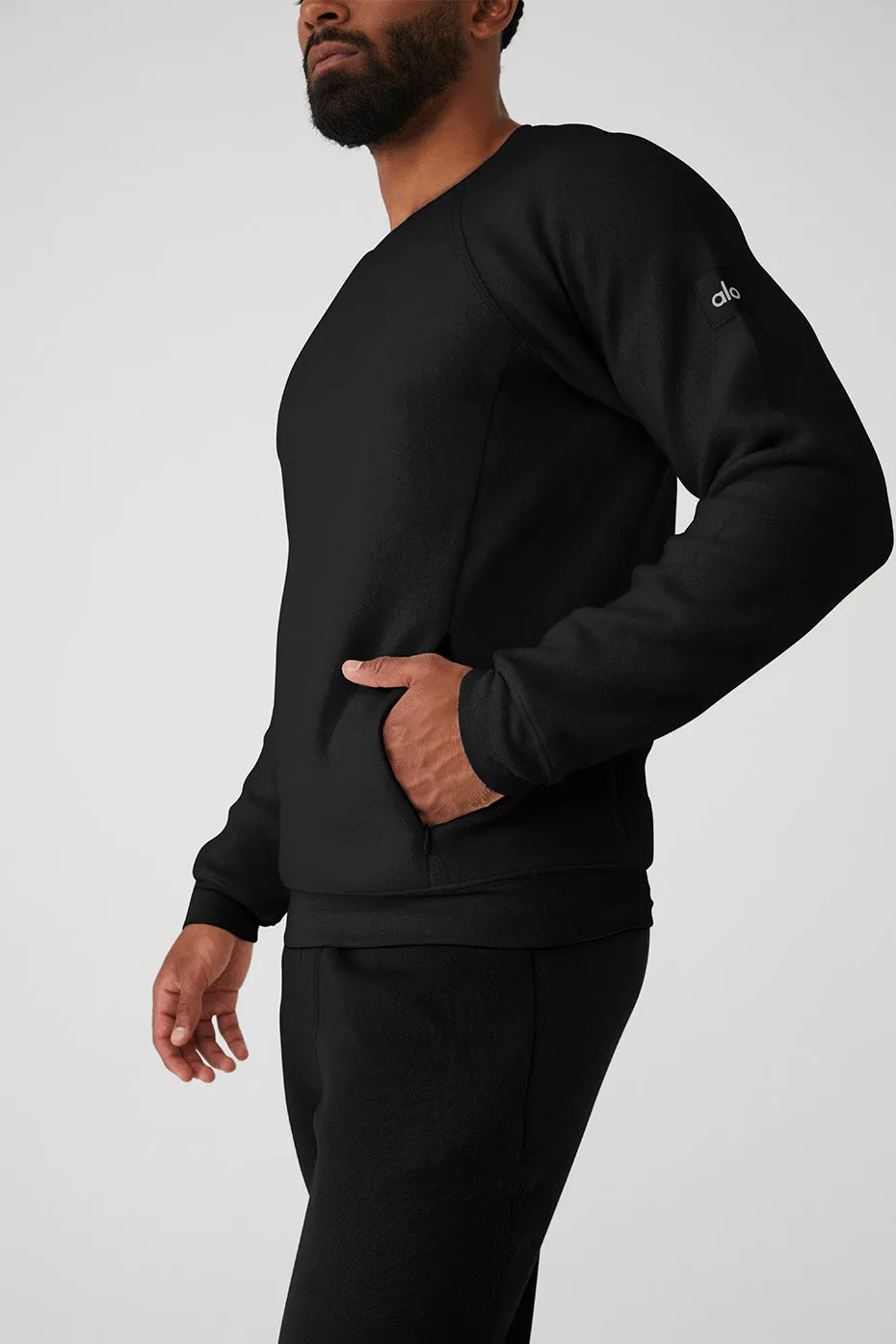Triumph Crew Neck Sweatshirt - Black sold by Alo Yoga product image thumbnail 4