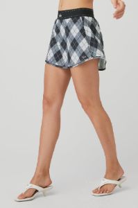 Argyle Match Point Tennis Skirt - Black/Anthracite sold by Alo Yoga