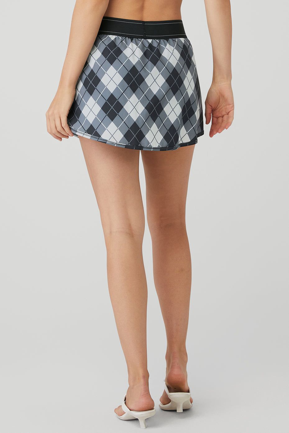 Argyle Match Point Tennis Skirt - Black/Anthracite sold by Alo Yoga product image thumbnail 3