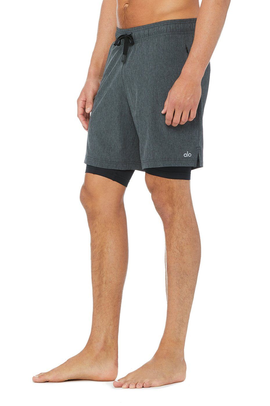 7" Unity 2-In-1 Short - Dark Grey Marl/Black sold by Alo Yoga product image thumbnail 2