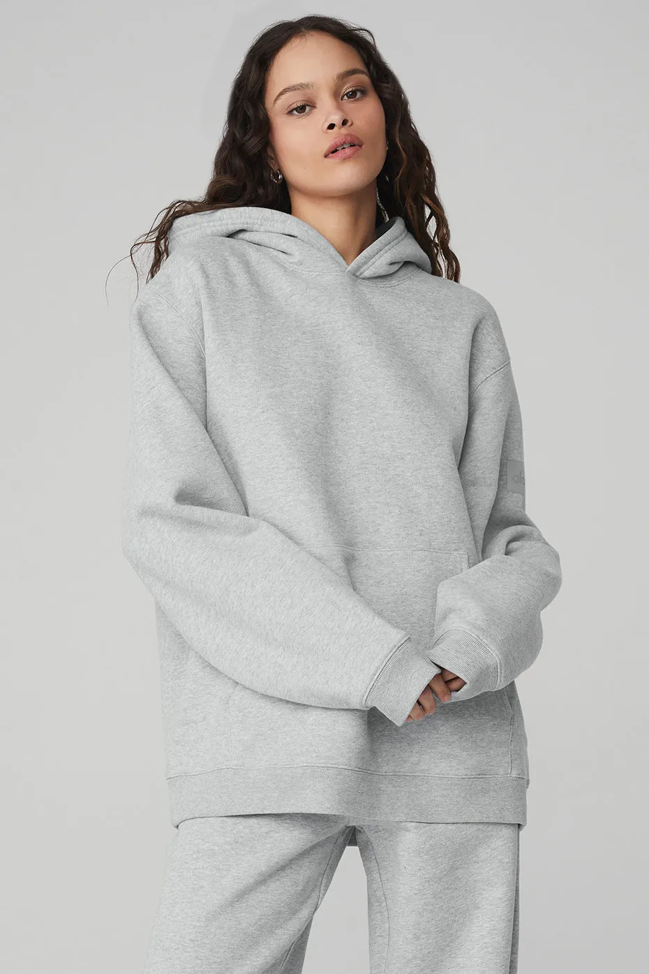 Renown Heavy Weight Hoodie - Athletic Heather Grey sold by Alo Yoga