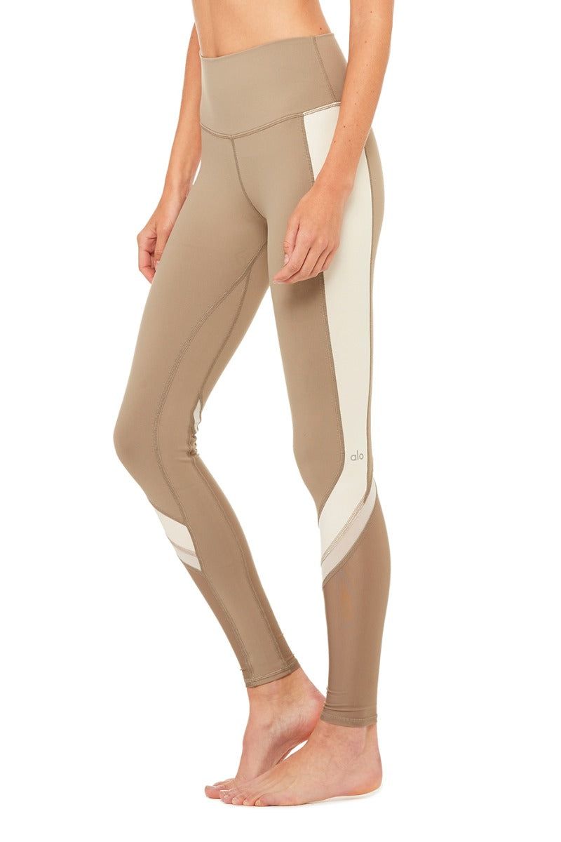 Elevate Legging - Gravel/Zest Glossy/White/Grvel sold by Alo Yoga product image thumbnail 40