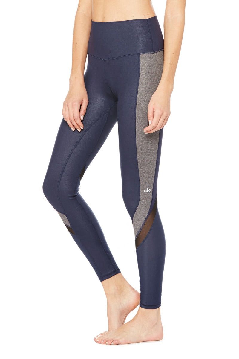 Elevate Legging - Gravel/Zest Glossy/White/Grvel sold by Alo Yoga product image thumbnail 9