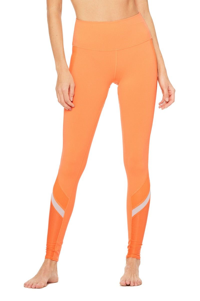 Elevate Legging - Gravel/Zest Glossy/White/Grvel sold by Alo Yoga product image thumbnail 7