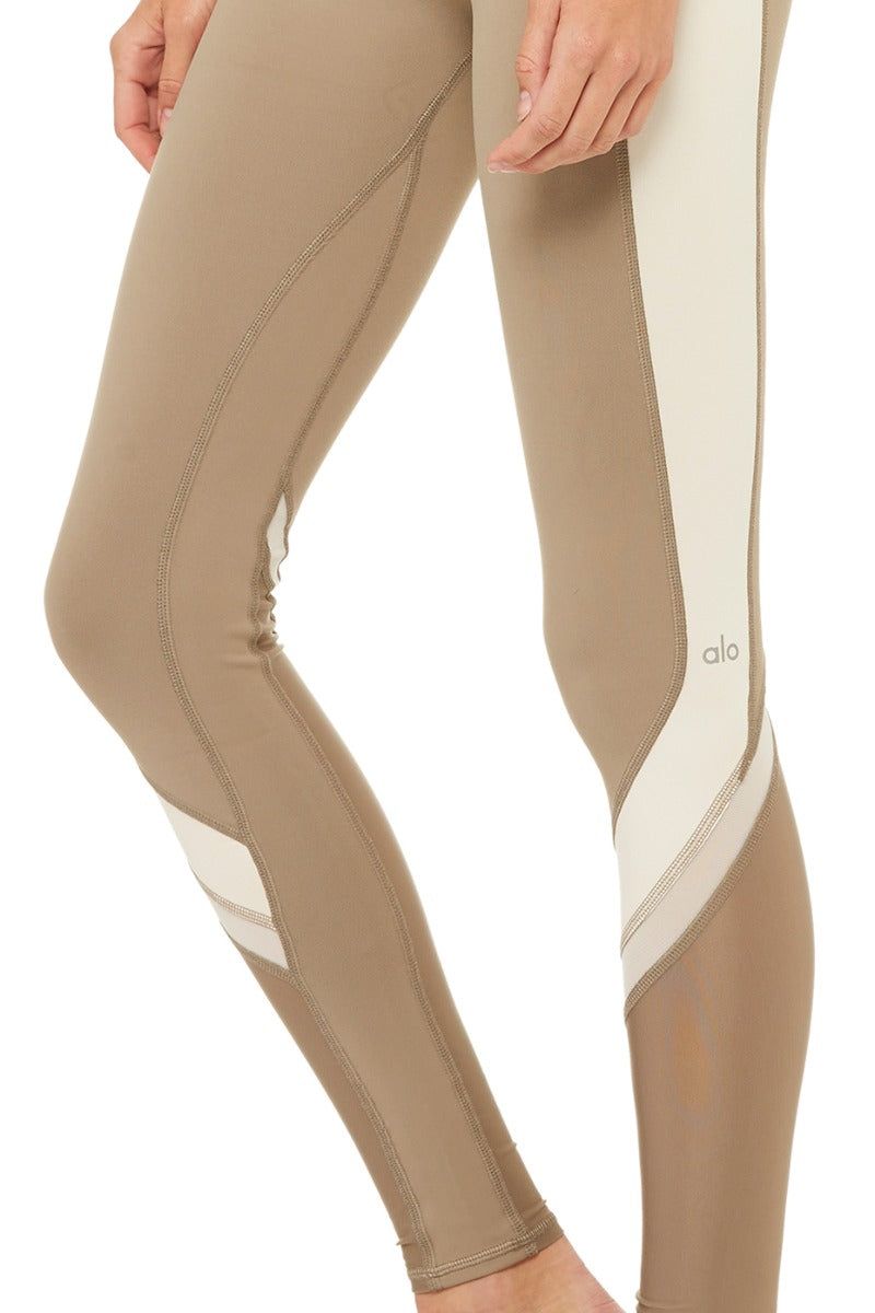 Elevate Legging - Gravel/Zest Glossy/White/Grvel sold by Alo Yoga product image thumbnail 34