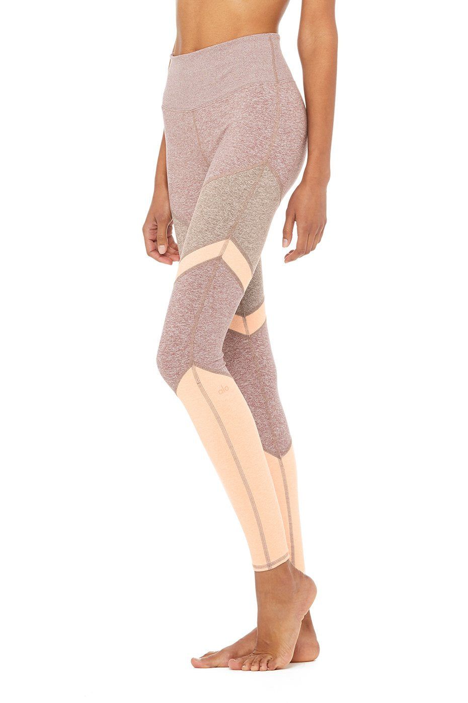 High-Waist Alosoft Sheila Legging - Smoky Quartz Heather/Gravel Heather/Nectar Heather sold by Alo Yoga product image thumbnail 2