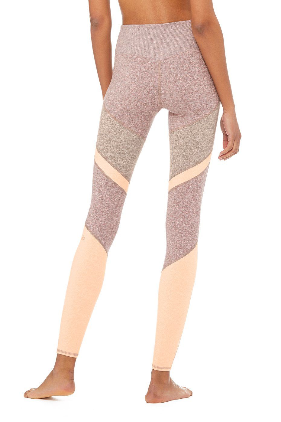High-Waist Alosoft Sheila Legging - Smoky Quartz Heather/Gravel Heather/Nectar Heather sold by Alo Yoga product image thumbnail 3