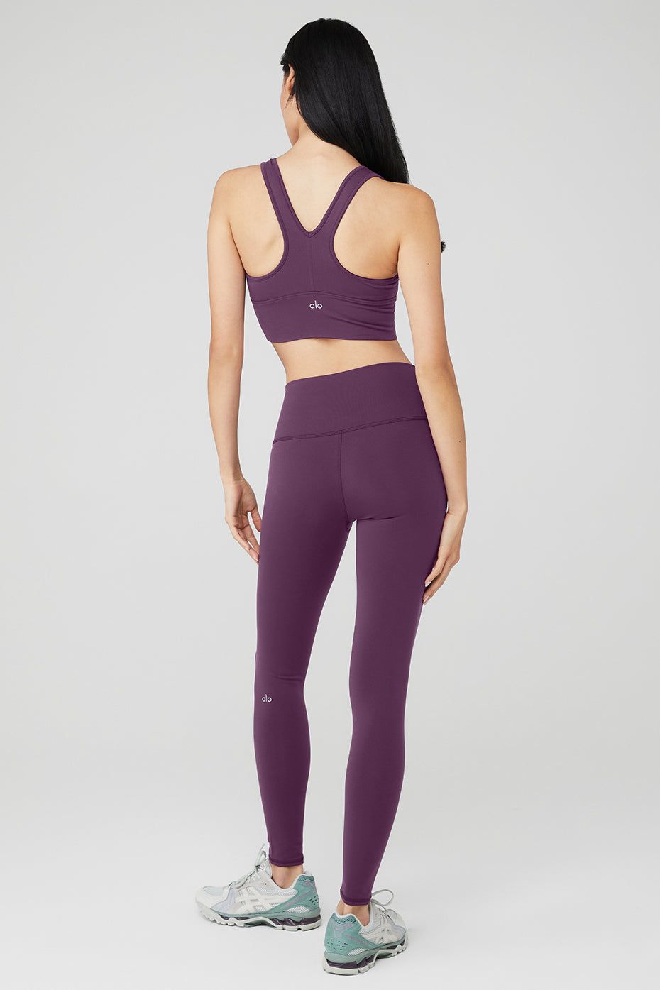 Wild Thing Bra & High-Waist Airbrush Legging Set - Dark Plum sold by Alo Yoga product image thumbnail 2