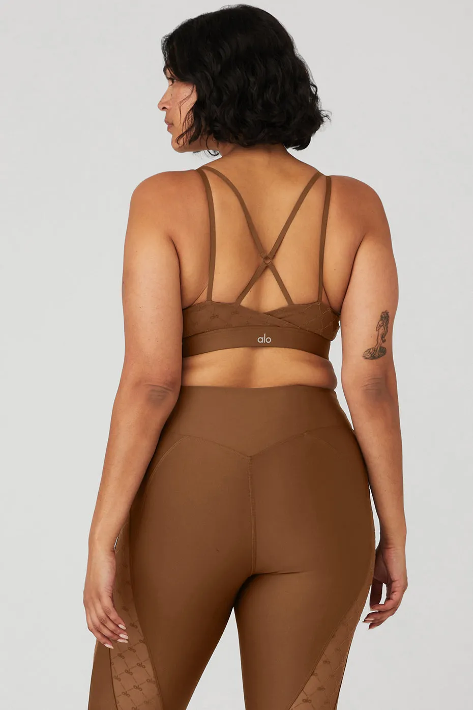 Airlift Mesh Celeste Bra - Cinnamon Brown sold by Alo Yoga product image thumbnail 3
