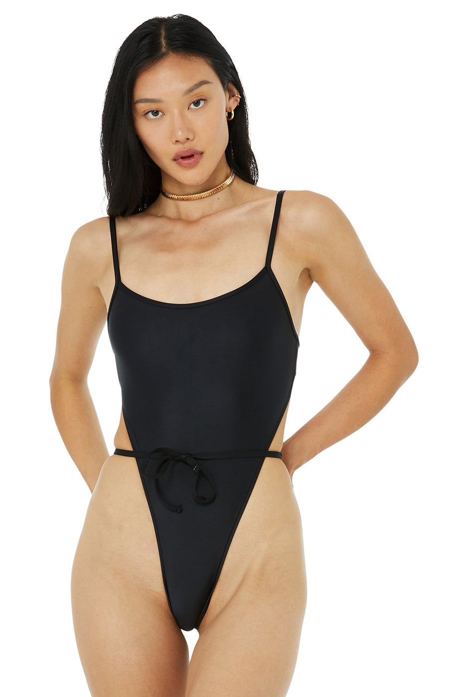 Alo x Frankies Bikinis Croft One Piece - Black sold by Alo Yoga
