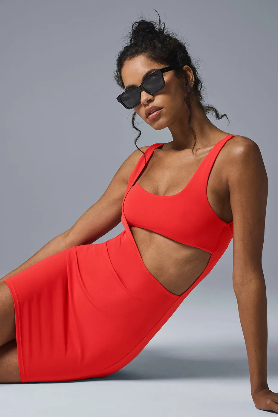 Asymmetric Soleil Dress - Red Hot Summer sold by Alo Yoga product image thumbnail 2