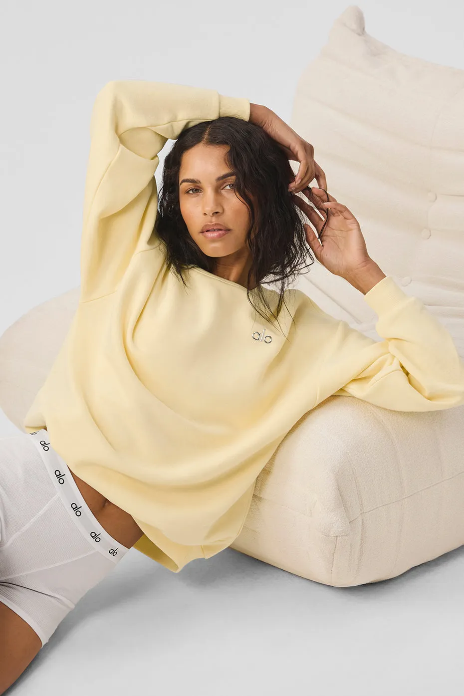 Accolade Crew Neck Pullover - Lemon Ice sold by Alo Yoga product image thumbnail 3