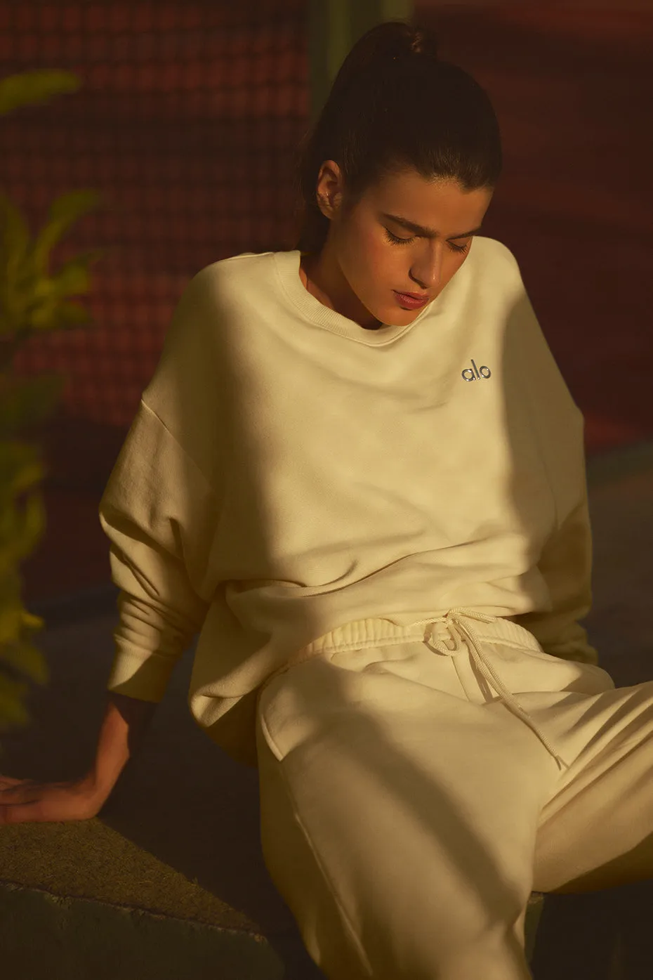 Accolade Crew Neck Pullover - Lemon Ice sold by Alo Yoga