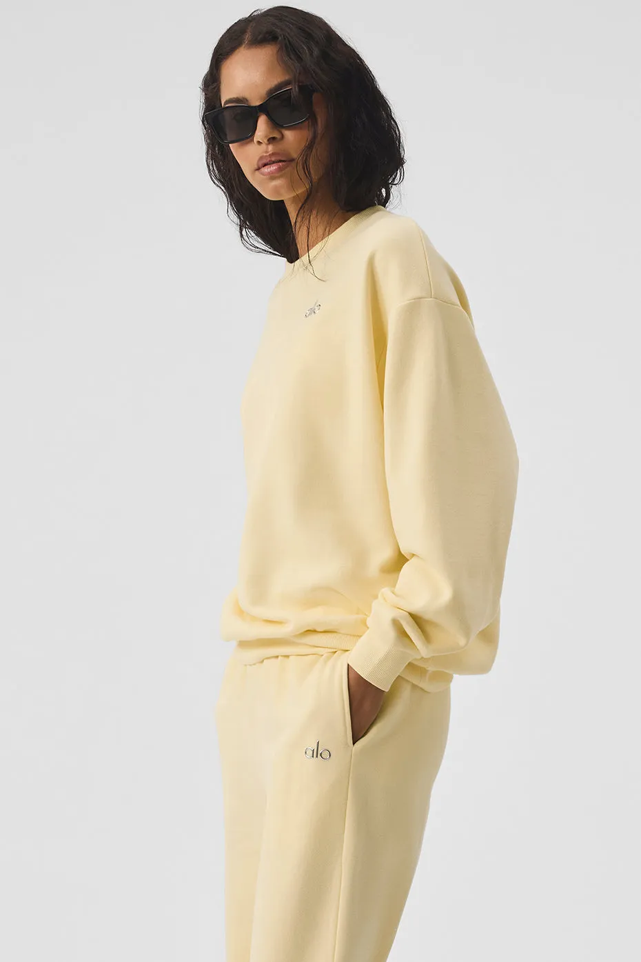 Accolade Crew Neck Pullover - Lemon Ice sold by Alo Yoga product image thumbnail 4