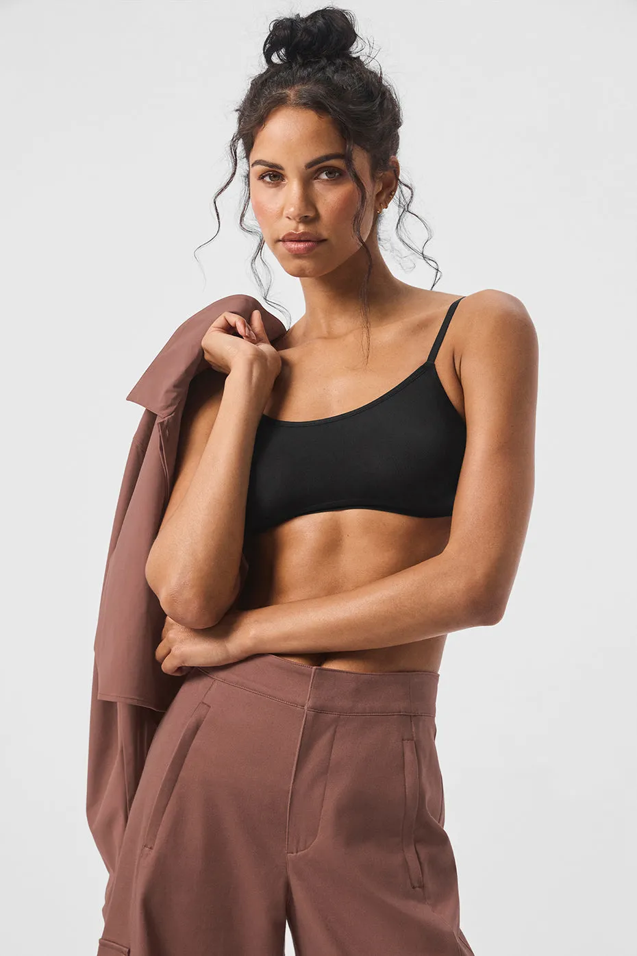 Sheer Glow Bra - Black sold by Alo Yoga product image thumbnail 5