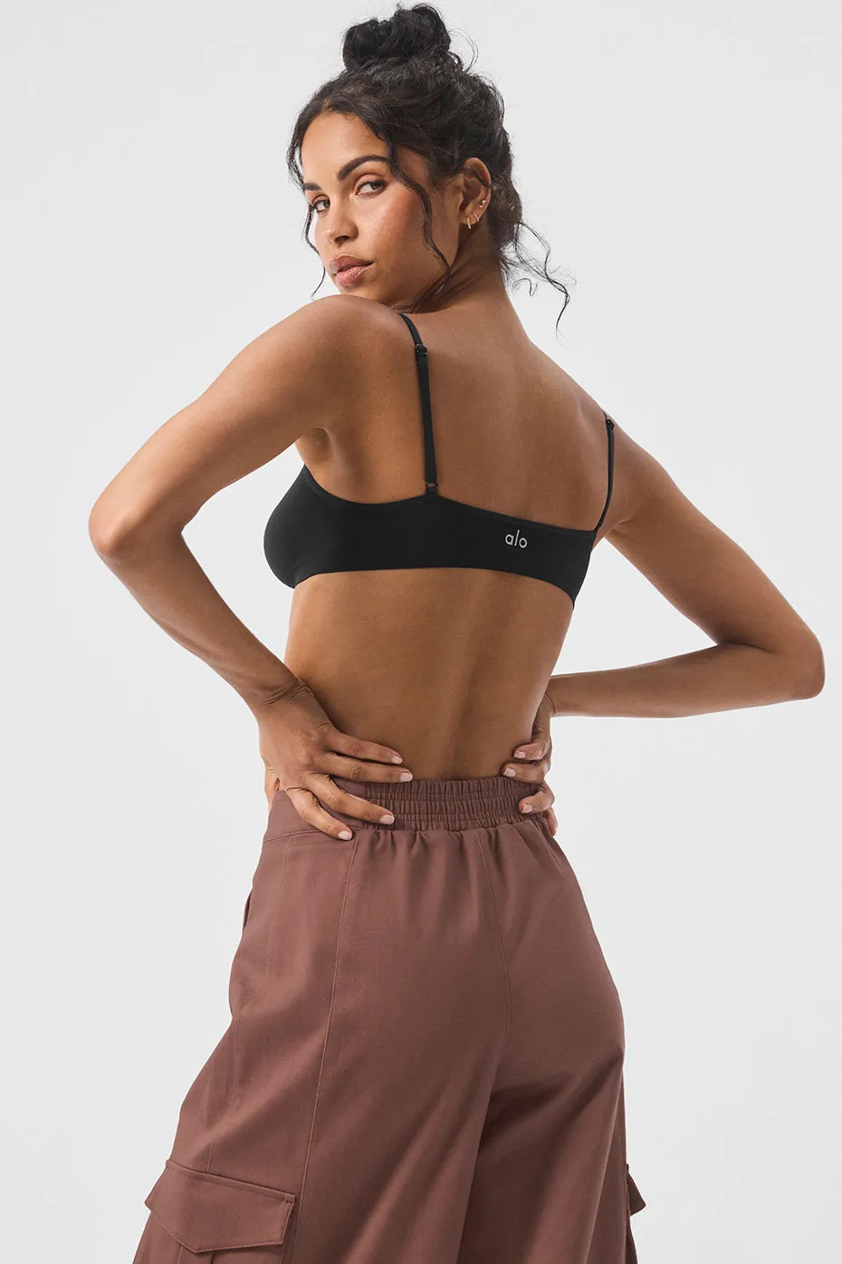 Sheer Glow Bra - Black sold by Alo Yoga product image thumbnail 4