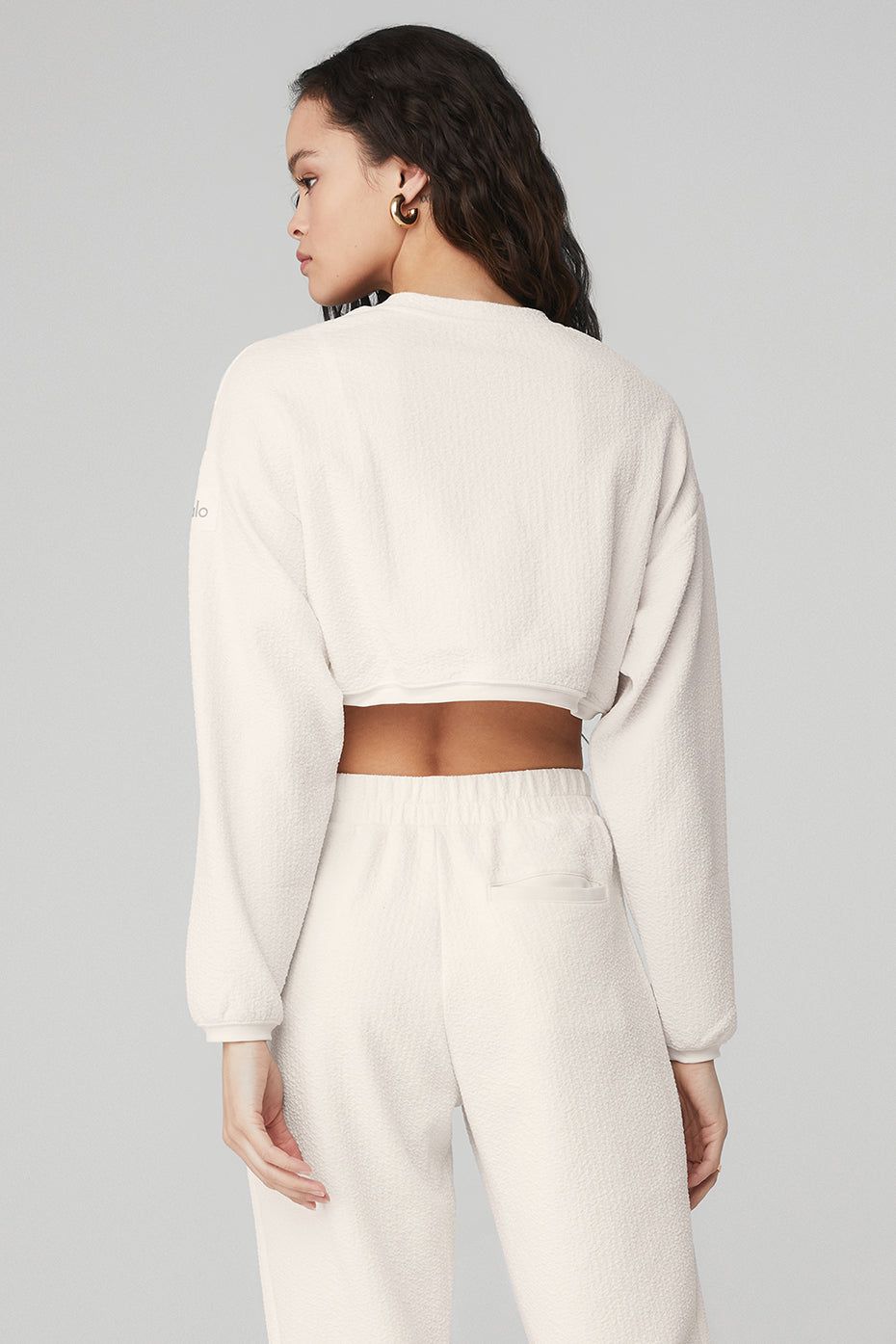Cropped Tailored Crew Neck - Ivory sold by Alo Yoga product image thumbnail 2