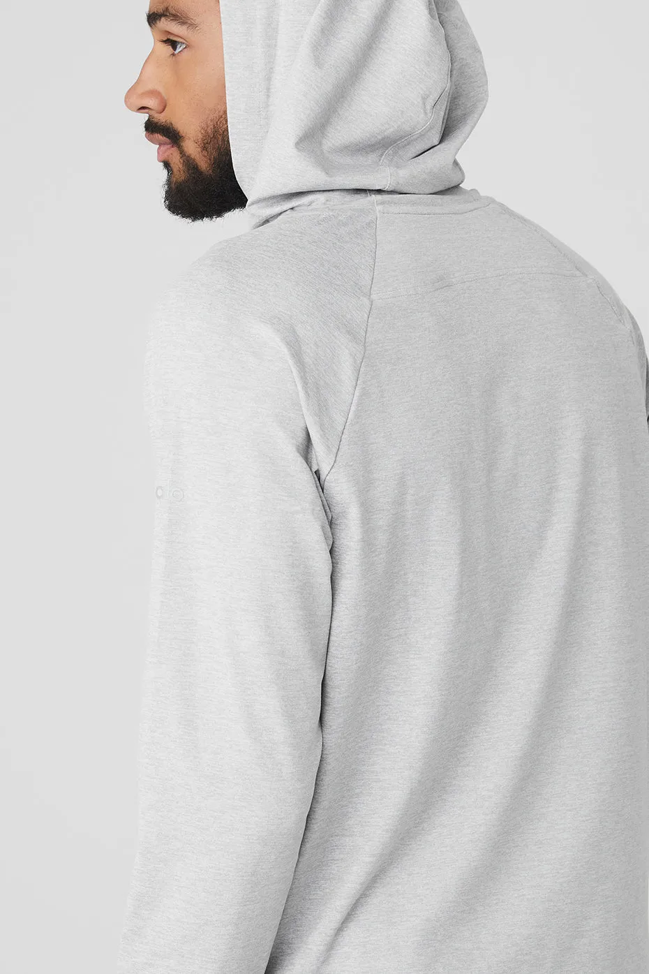 The Conquer Hoodie - Athletic Heather Grey sold by Alo Yoga product image thumbnail 4