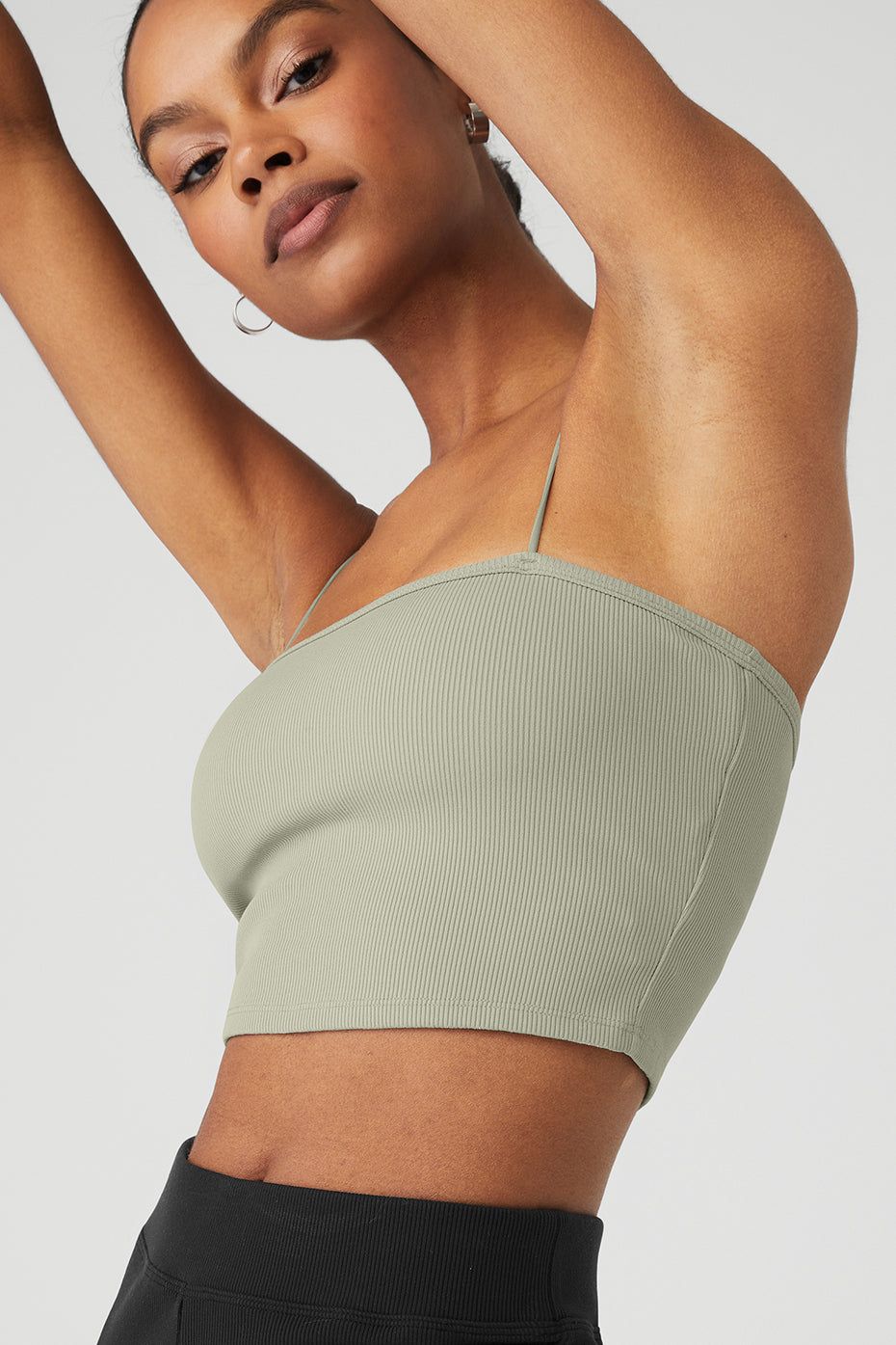 Goddess Ribbed Bandeau Top - Limestone sold by Alo Yoga product image thumbnail 4