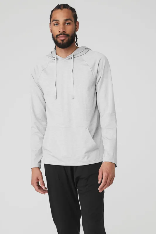 The Conquer Hoodie - Athletic Heather Grey sold by Alo Yoga