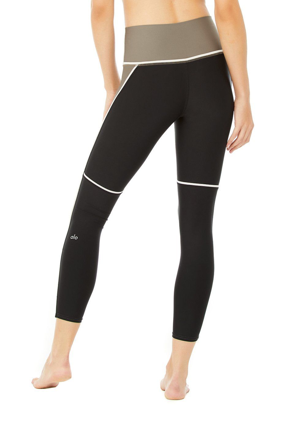 7/8 High-Waist Element Legging - Olive Branch/Black sold by Alo Yoga product image thumbnail 4