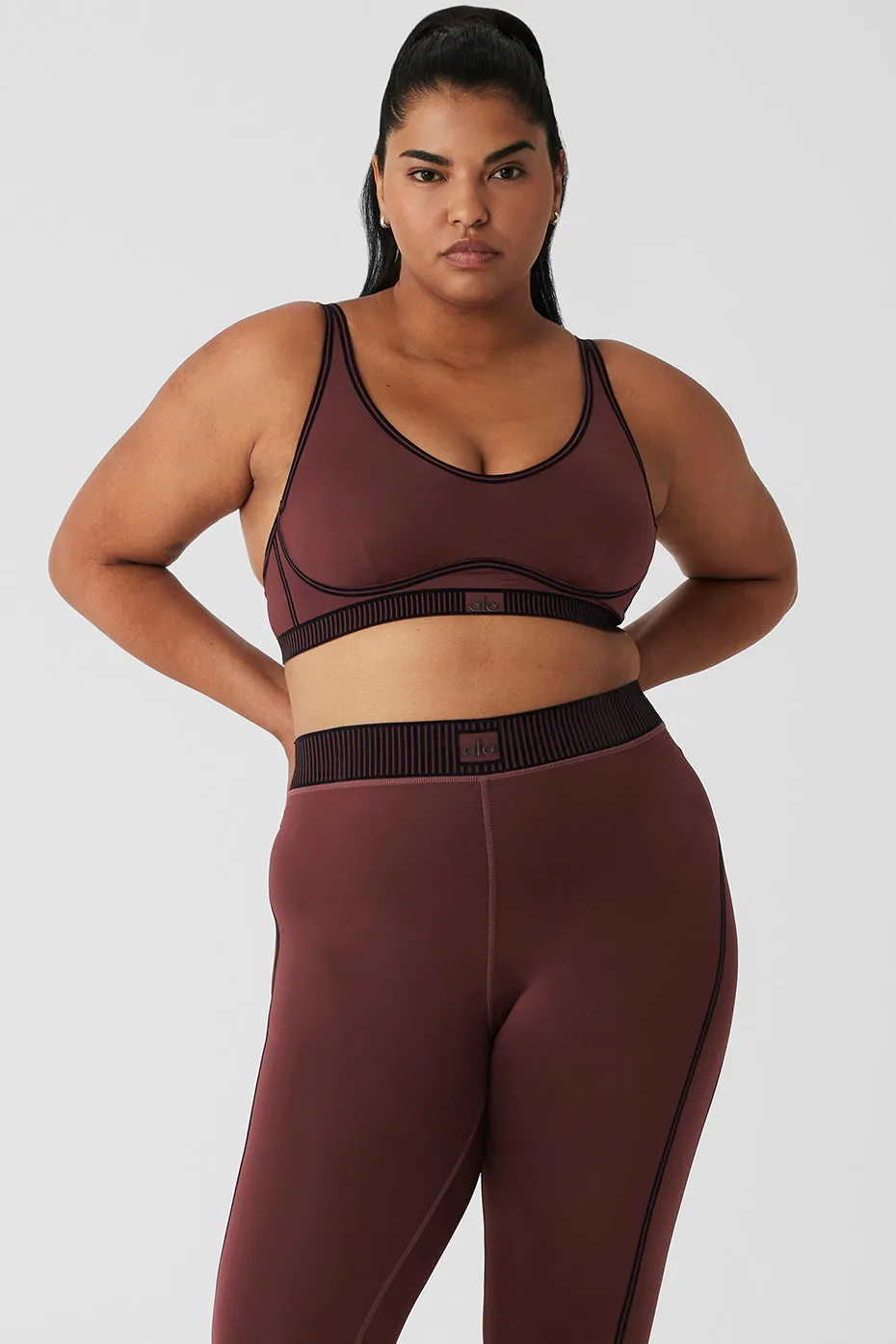 Airlift Line Up Bra - Cherry Cola sold by Alo Yoga product image thumbnail 5