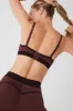 Airlift Line Up Bra - Cherry Cola sold by Alo Yoga