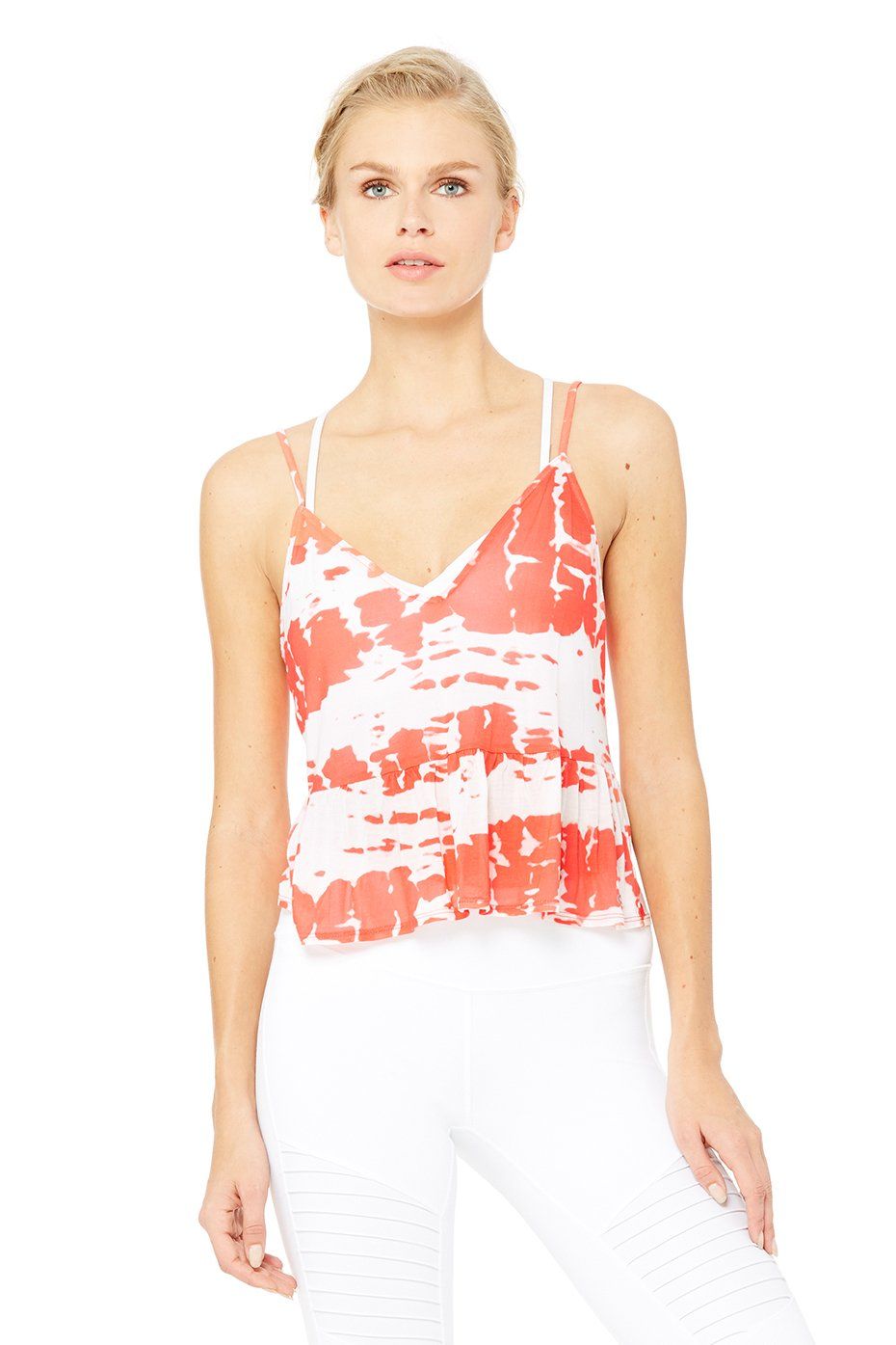 Flutter Tank - Guava Tie Dye sold by Alo Yoga product image thumbnail 2