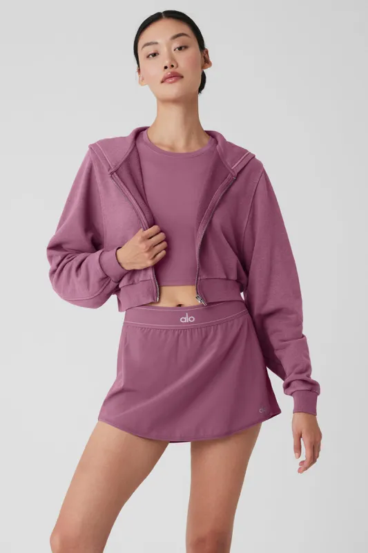 Washed Sweet Escape Hoodie - Soft Mulberry Wash sold by Alo Yoga