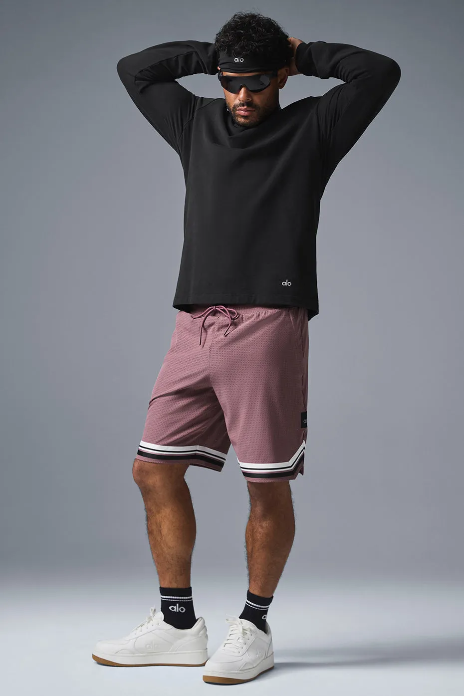 9" Traction Arena Short - Woodrose sold by Alo Yoga