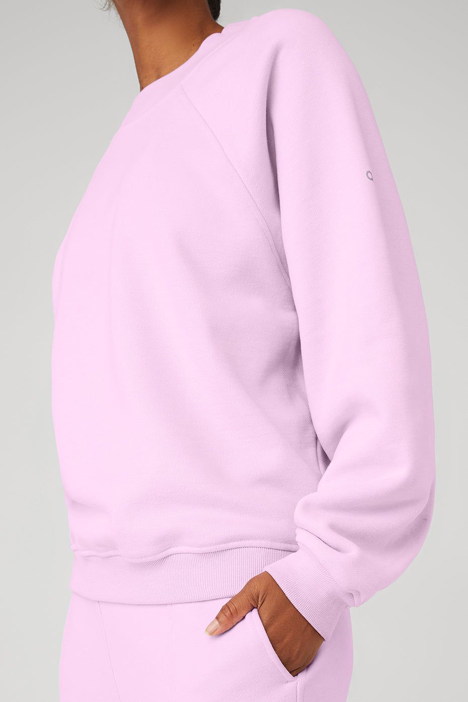 Heavy Weight Free Time Crew Neck Pullover - Sugarplum Pink sold by Alo Yoga product image thumbnail 4