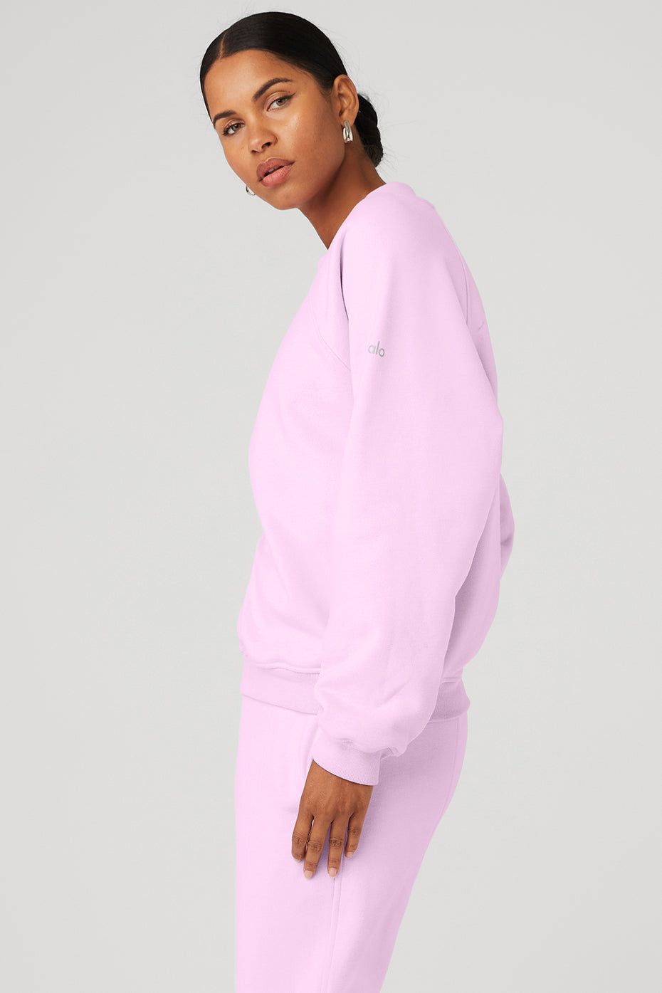 Heavy Weight Free Time Crew Neck Pullover - Sugarplum Pink sold by Alo Yoga product image thumbnail 3