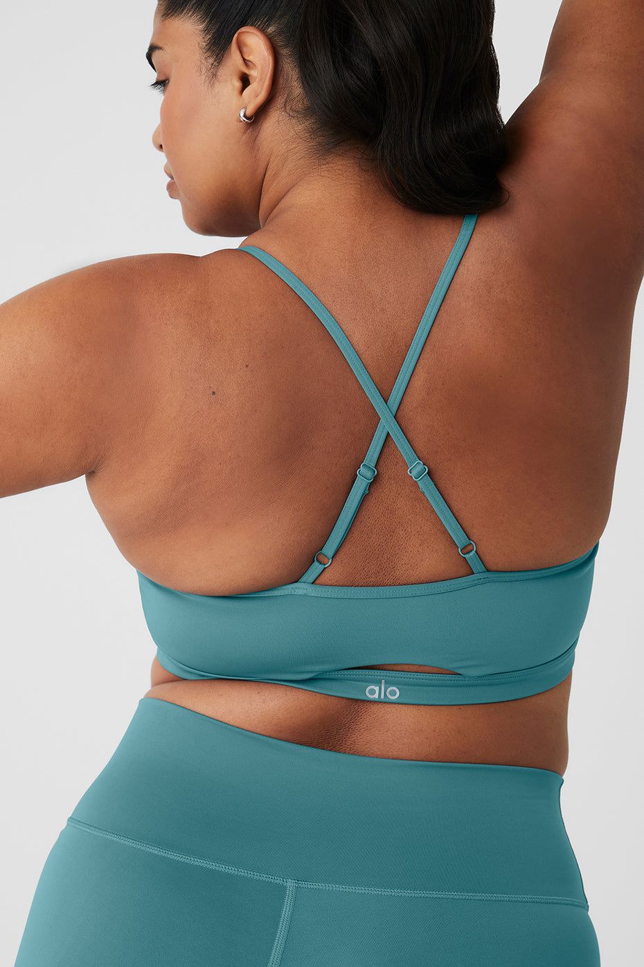 Airlift Intrigue Bra & High-Waist Airlift Legging Set - Teal Agate sold by Alo Yoga product image thumbnail 8