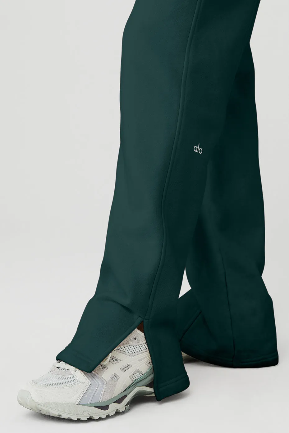 High-Waist Free Time Straight Leg Sweatpant - Midnight Green sold by Alo Yoga product image thumbnail 5