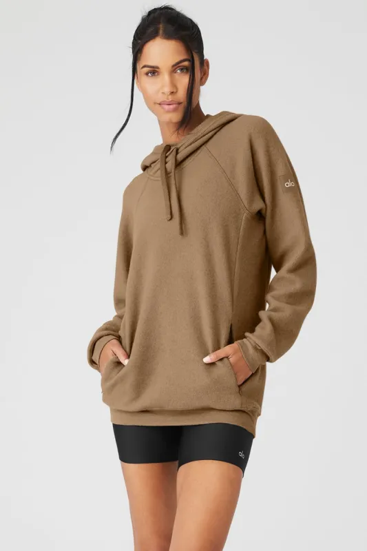 The Triumph Hoodie - Gravel sold by Alo Yoga