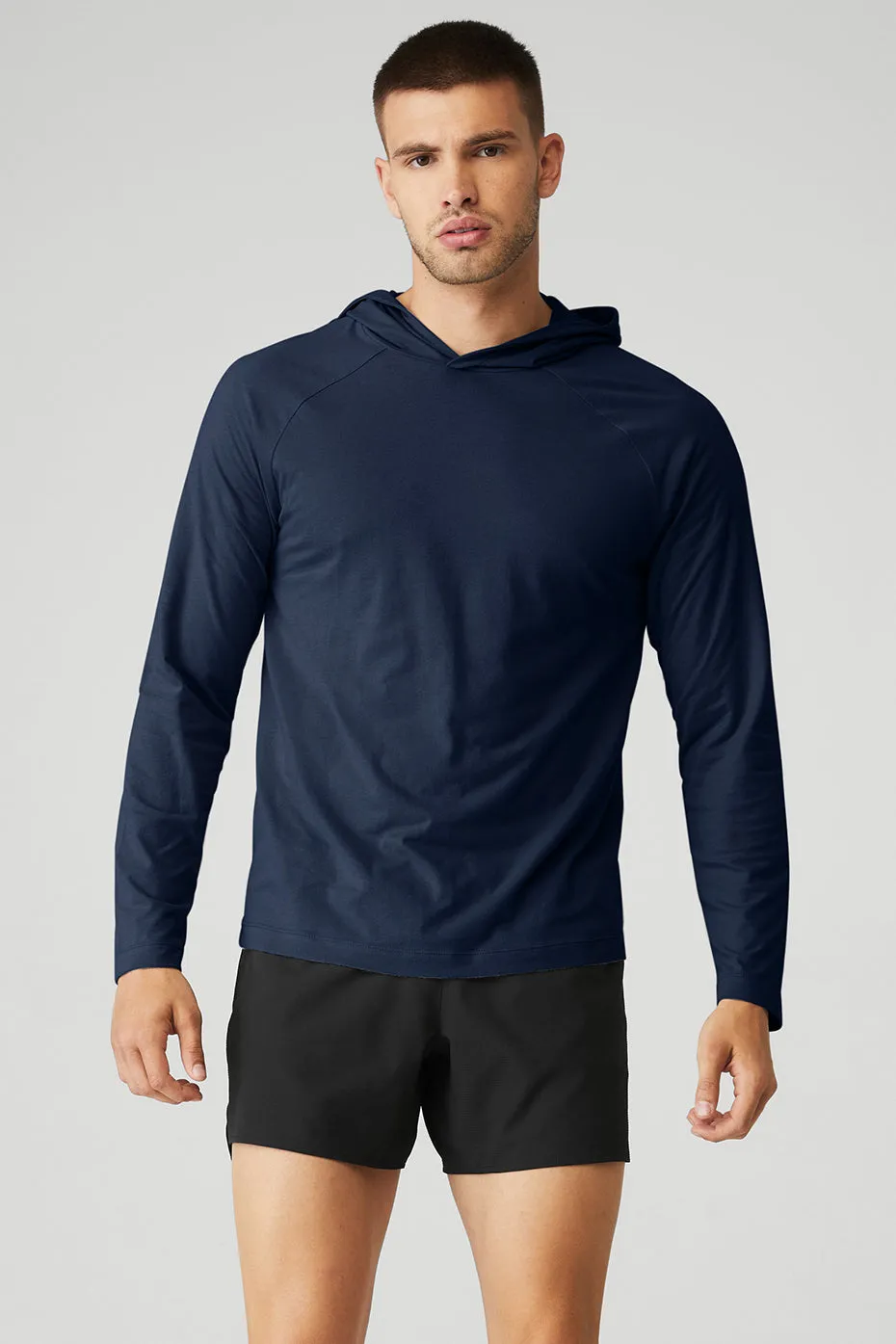 Core Hooded Runner - Navy sold by Alo Yoga