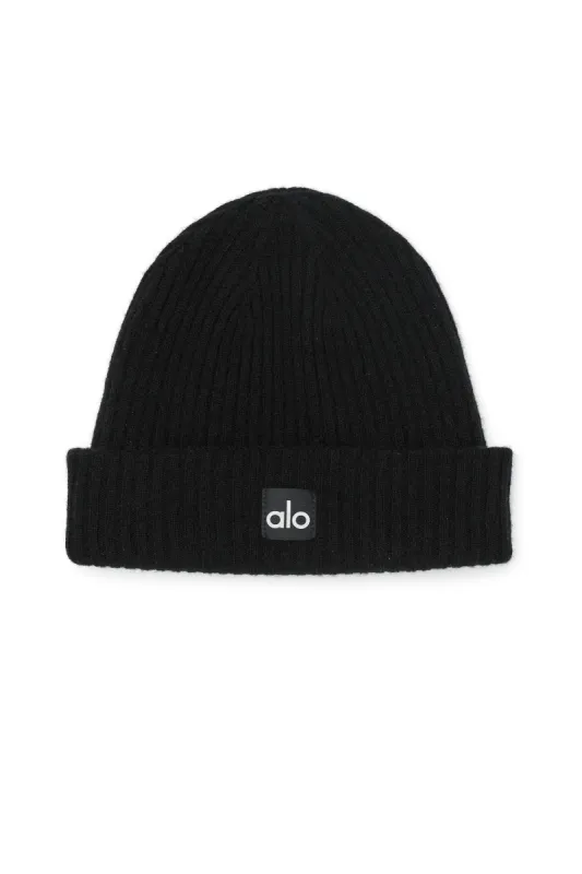 Cashmere Beanie - Black sold by Alo Yoga
