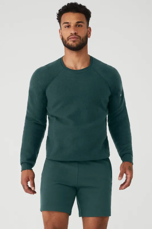 Triumph Crew Neck Sweatshirt - Midnight Green sold by Alo Yoga