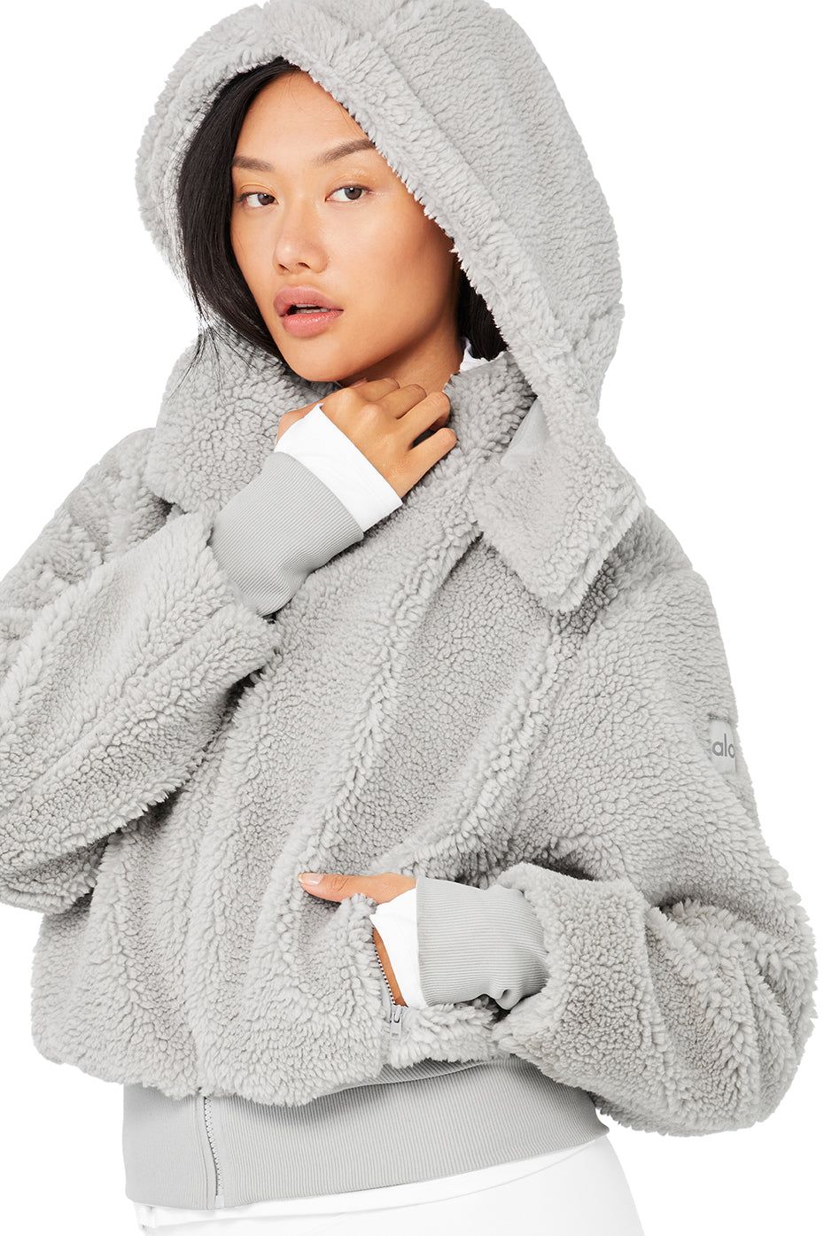 Foxy Sherpa Jacket - Dove Grey sold by Alo Yoga product image thumbnail 4