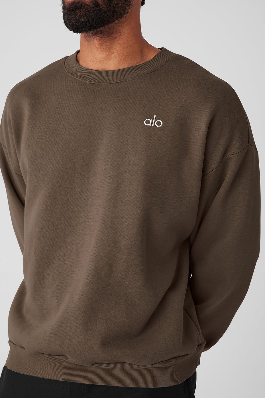 Accolade Crew Neck Pullover - Olive Tree sold by Alo Yoga product image thumbnail 4