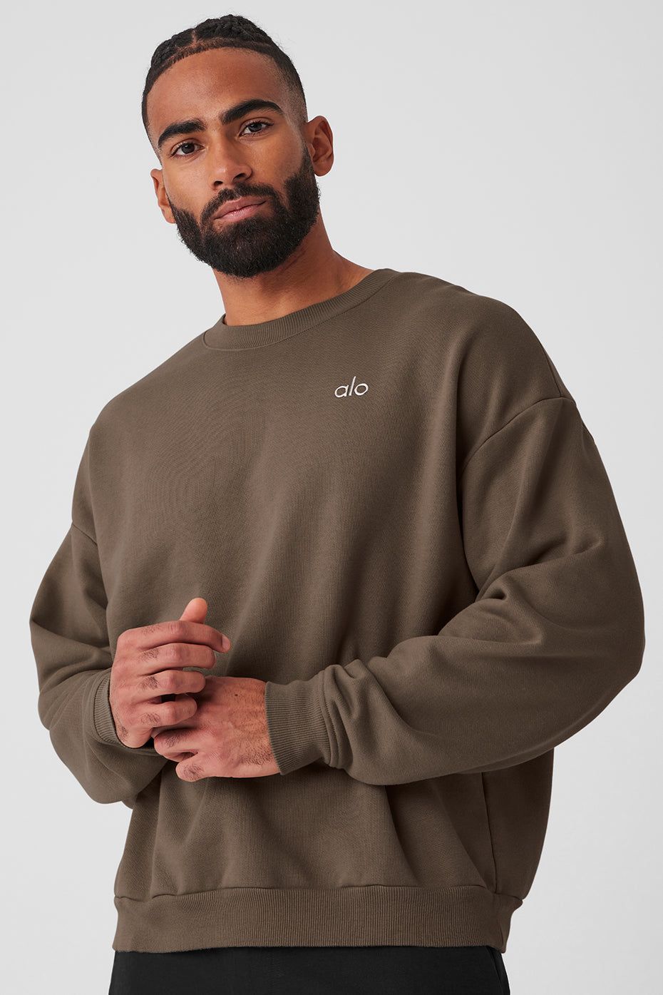 Accolade Crew Neck Pullover - Olive Tree sold by Alo Yoga product image thumbnail 5