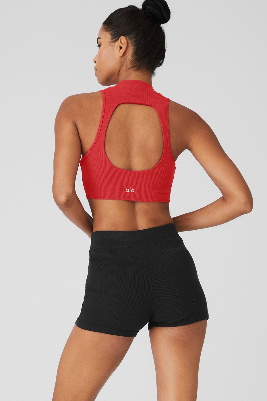 Goddess Rib Cropped Dynamite Tank - Classic Red sold by Alo Yoga product image thumbnail 3