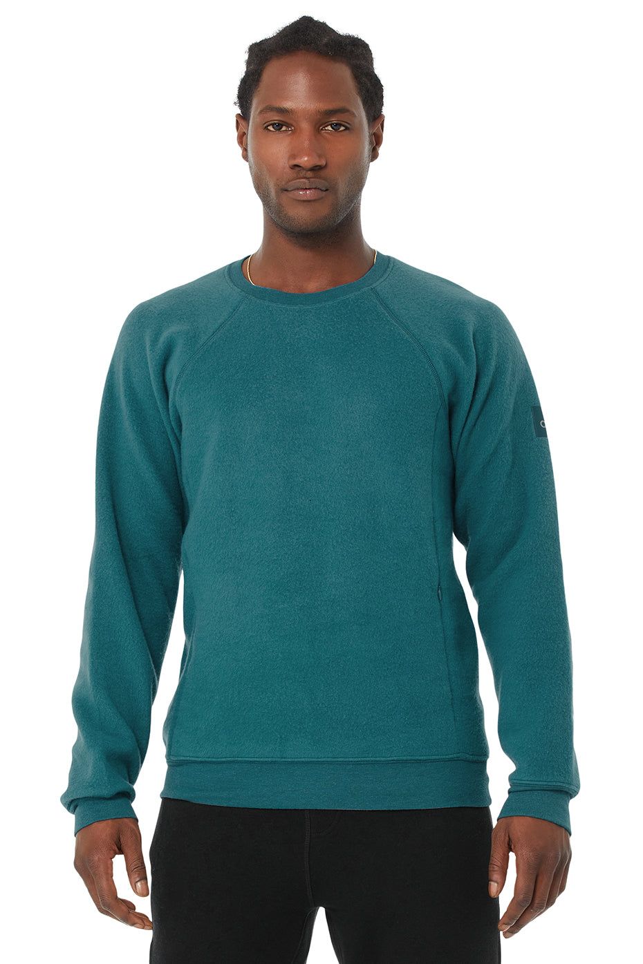 Triumph Crew Neck Sweatshirt - Mineral Blue sold by Alo Yoga