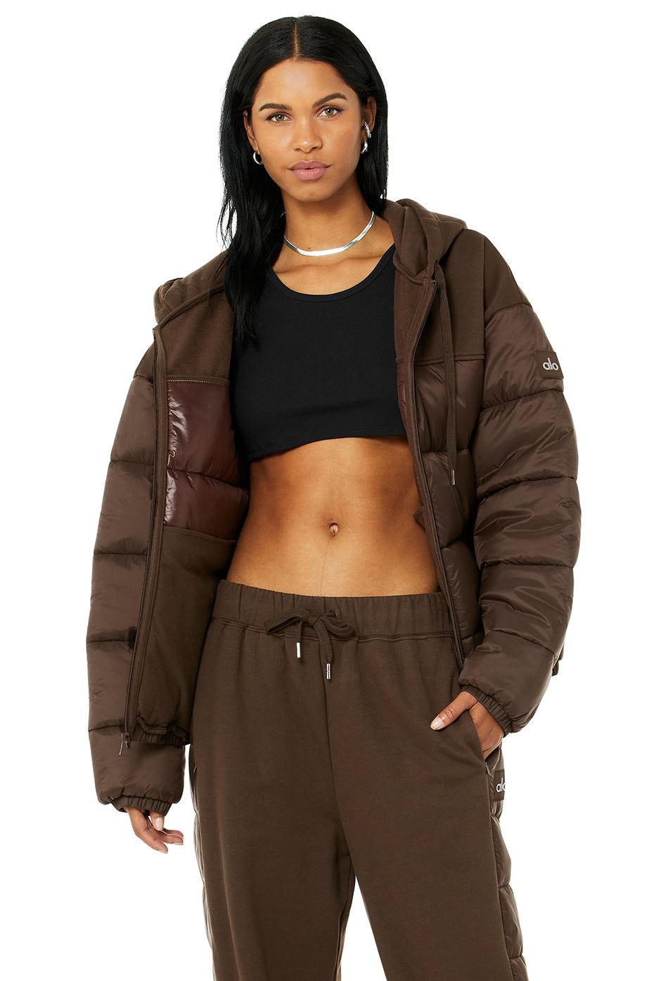 Mash Up Jacket - Espresso sold by Alo Yoga product image thumbnail 3