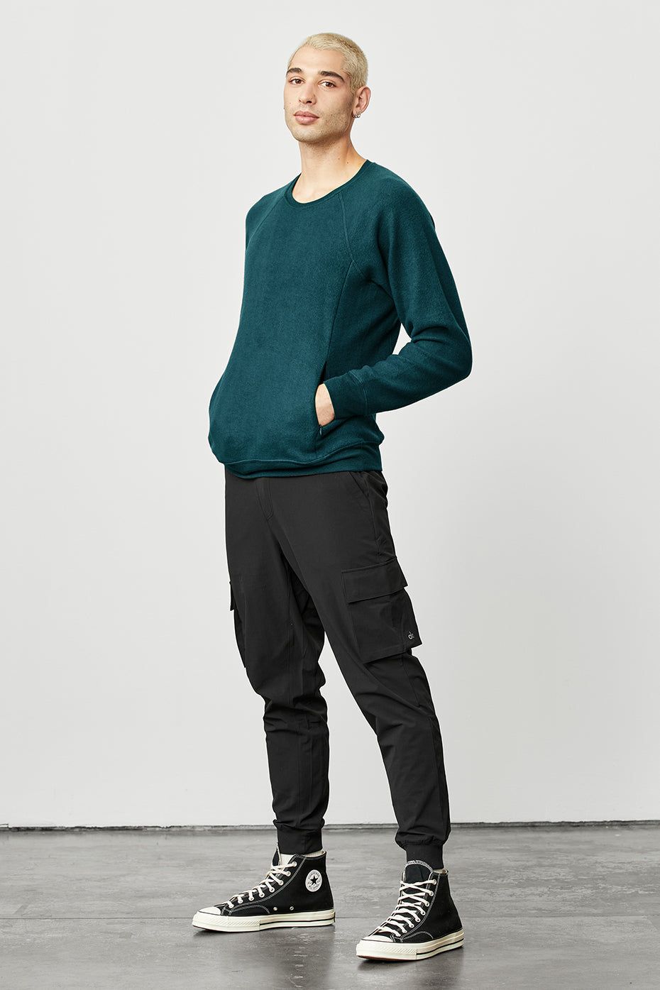 Triumph Crew Neck Sweatshirt - Mineral Blue sold by Alo Yoga product image thumbnail 6