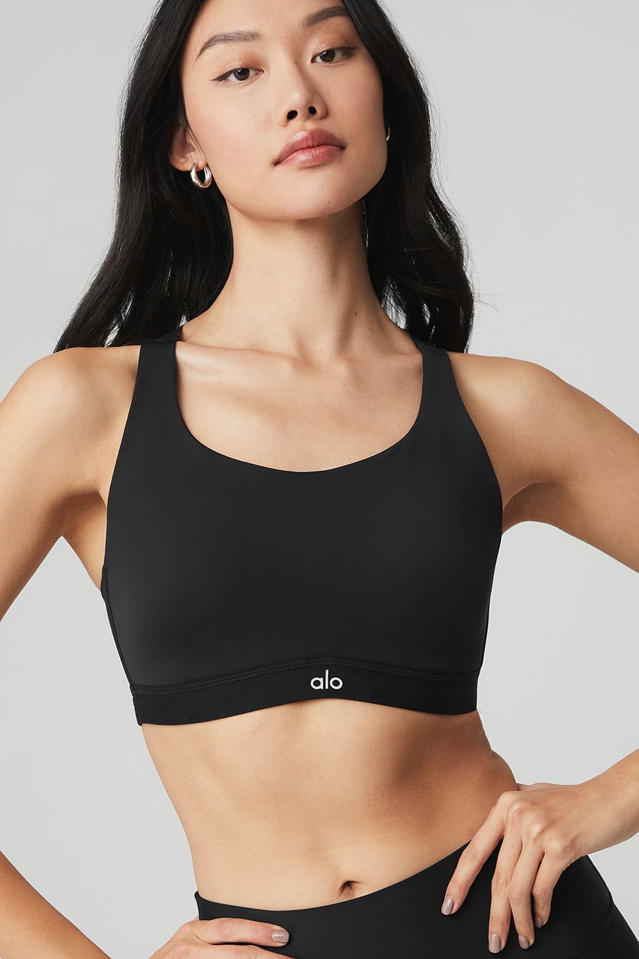 ブラジャー [Alo Yoga] Power Move High Impact Bra Power Play High Impact Bra - Black | Parallel