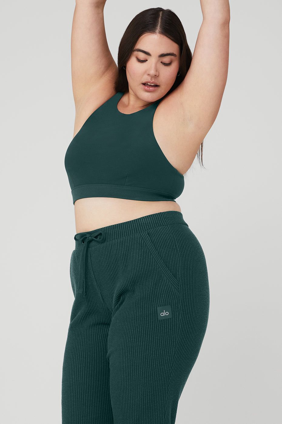 Alosoft Iconic 90'S Bra - Midnight Green sold by Alo Yoga product image thumbnail 7